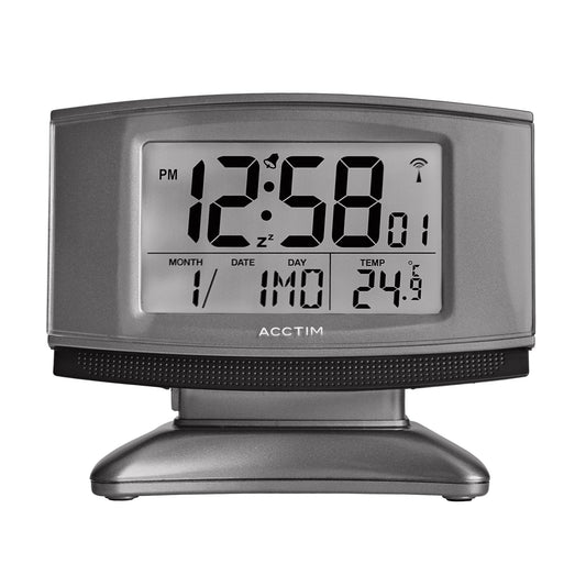 Cuba Radio Controlled Smartlite Digital Alarm Clock 12.5cm - TickTockClocks