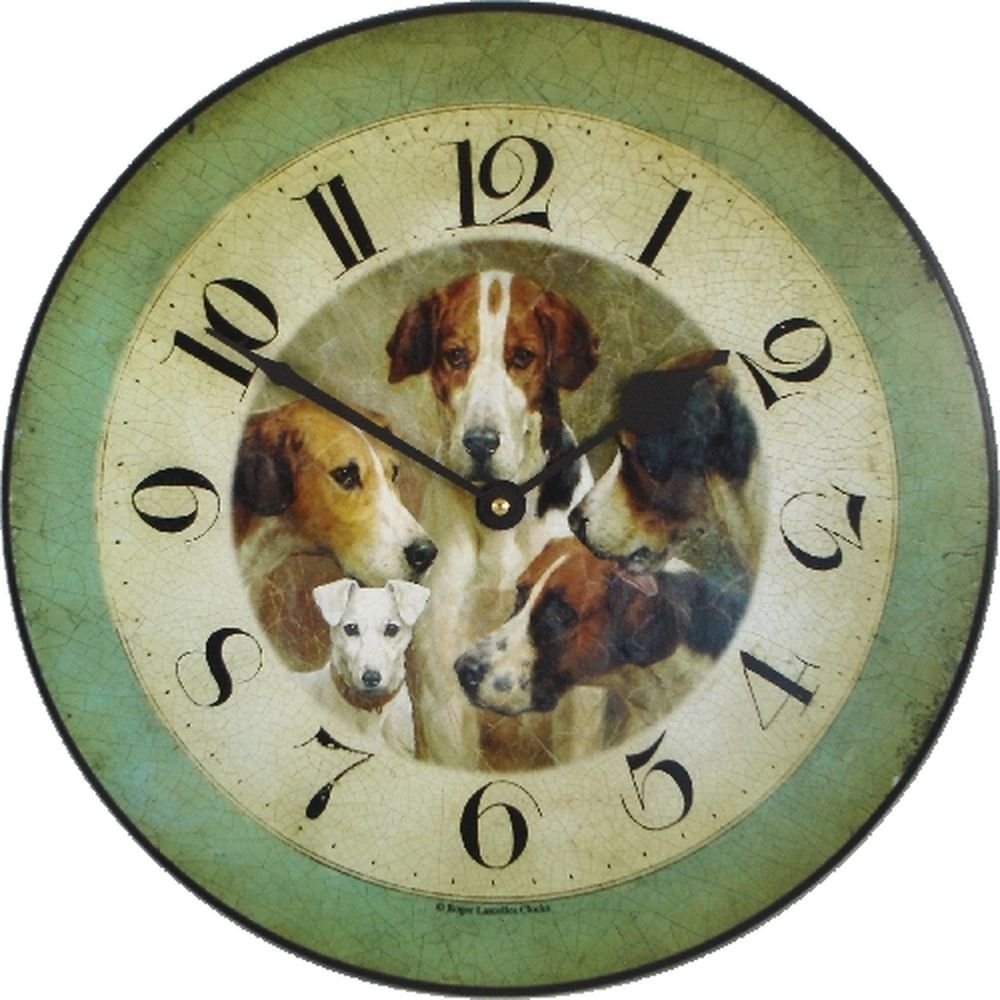 Dogs Wall Clock 36cm - TickTockClocks