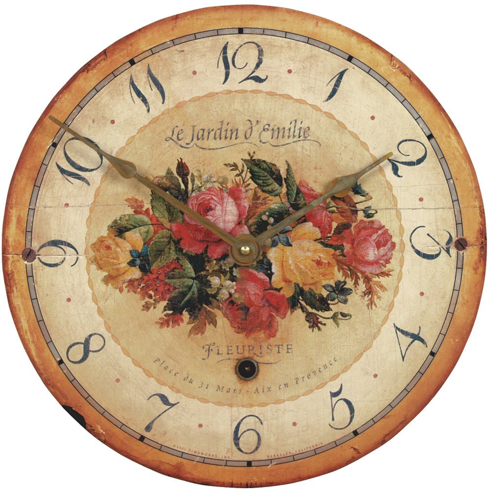 Emilie Rose Wall Clock 36cm - TickTockClocks