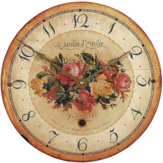 Emilie Rose Wall Clock 36cm - TickTockClocks