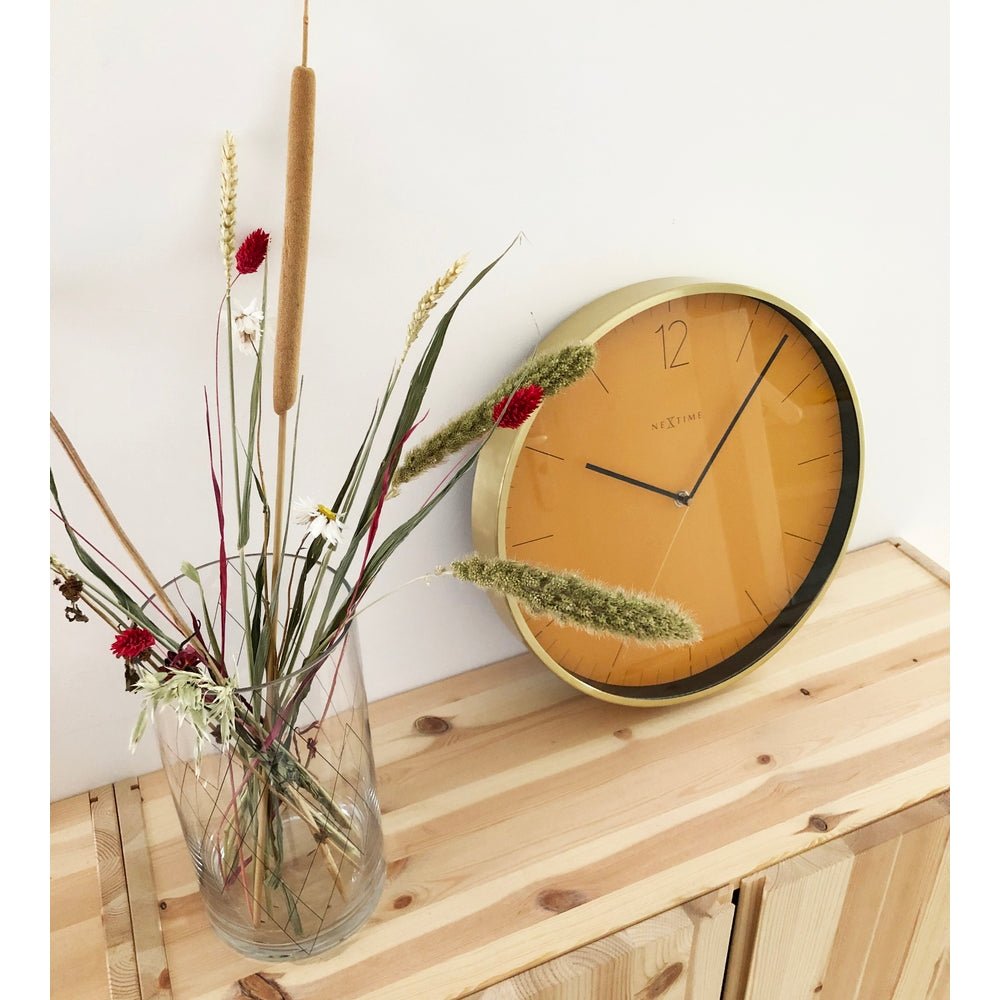 Essential Gold Wall Clock 34cm - TickTockClocks