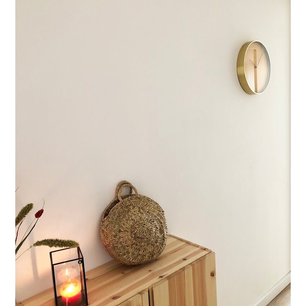 Essential Gold Wall Clock 34cm - TickTockClocks