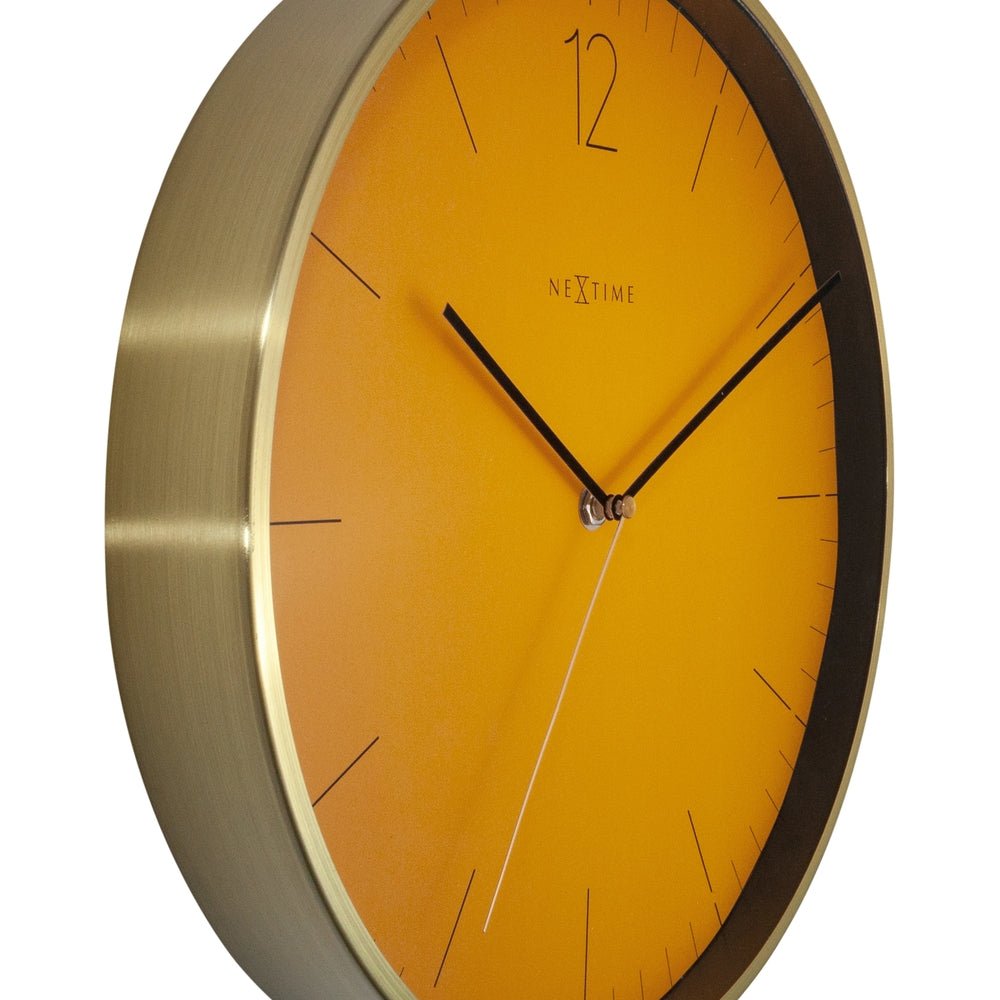 Essential Gold Wall Clock 34cm - TickTockClocks
