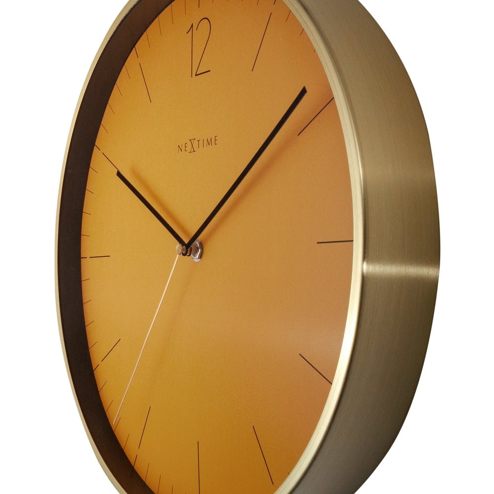 Essential Gold Wall Clock 34cm - TickTockClocks
