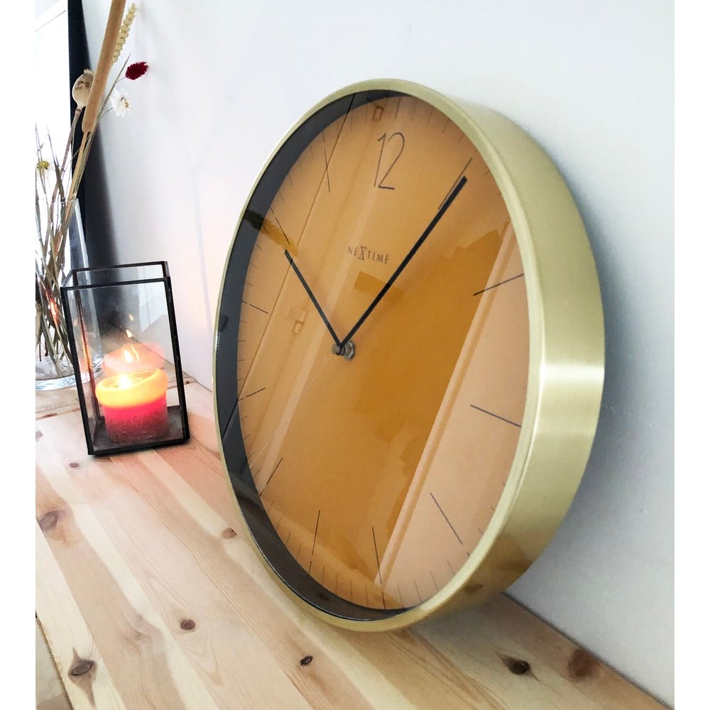 Essential Gold Wall Clock 34cm - TickTockClocks