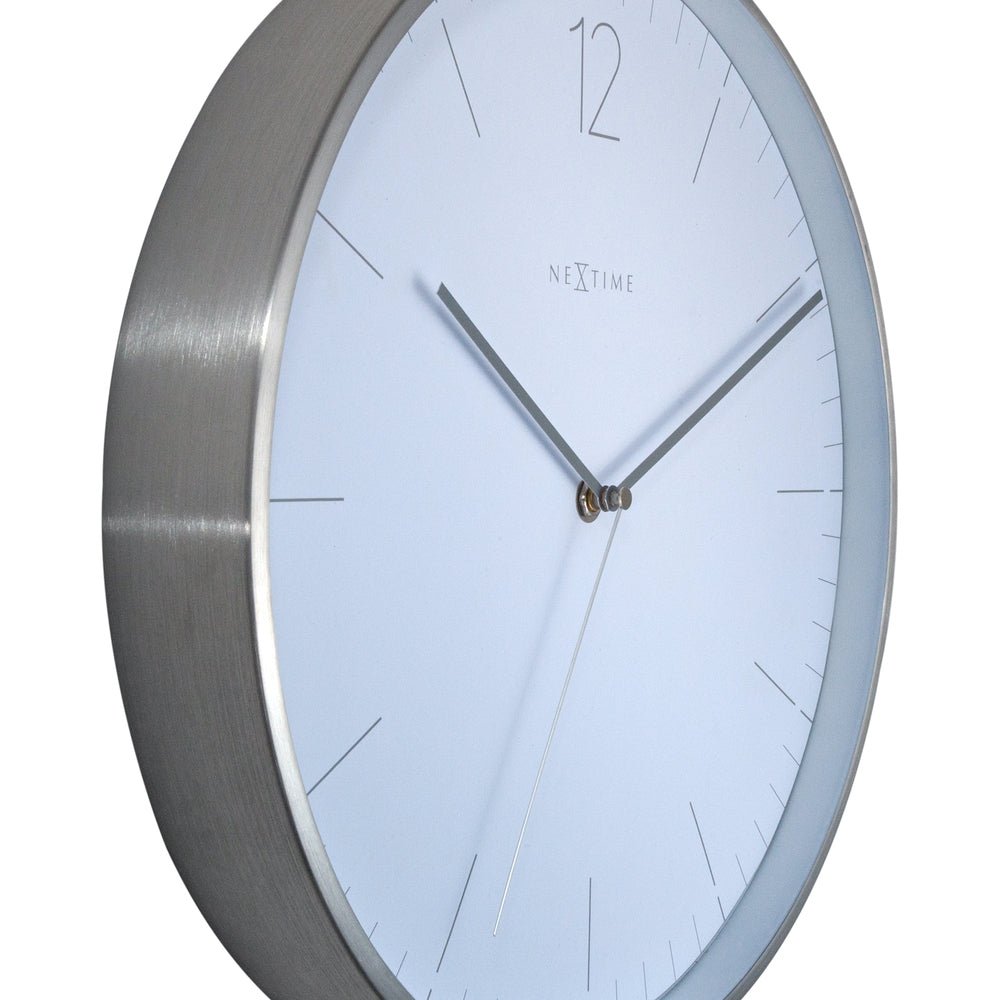 Essential Silver Wall Clock 34cm - TickTockClocks