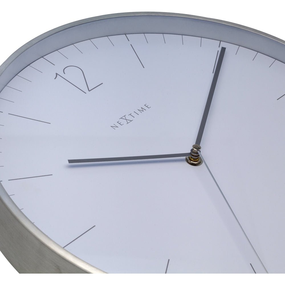 Essential Silver Wall Clock 34cm - TickTockClocks
