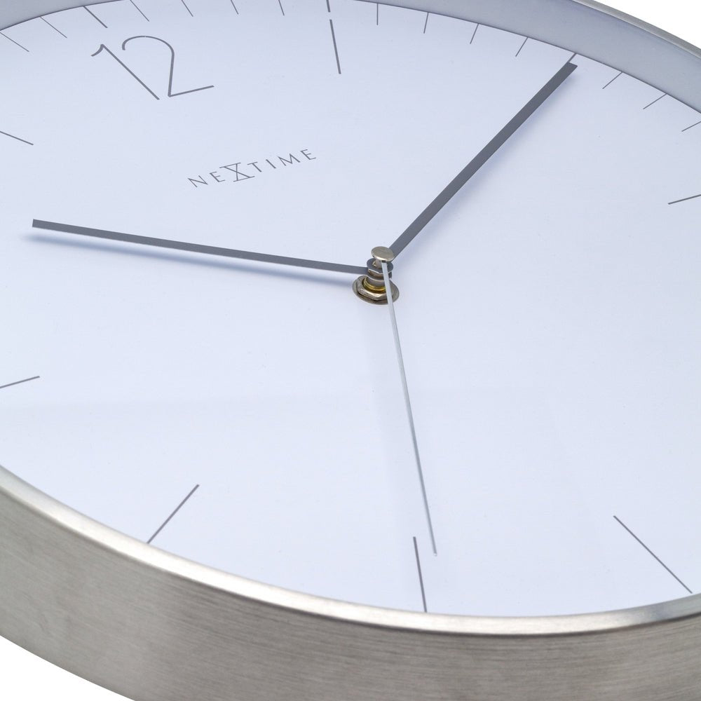 Essential Silver Wall Clock 34cm - TickTockClocks