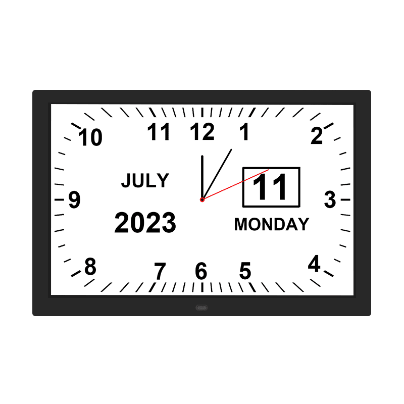 Extra-large Dementia Clock with Medication Reminders & Selectable Analogue/Digital Displays (15 inch) - TickTockClocks