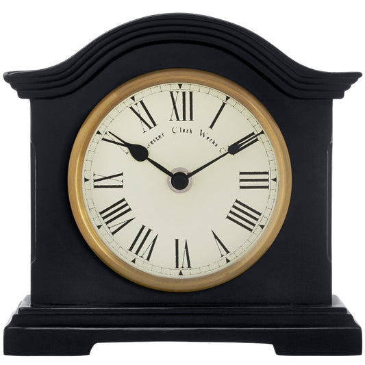 Falkenberg Black Mantel Clock 18cm - TickTockClocks