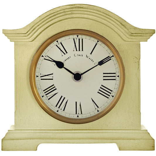 Falkenberg Clotted Cream Mantel Clock 18cm - TickTockClocks