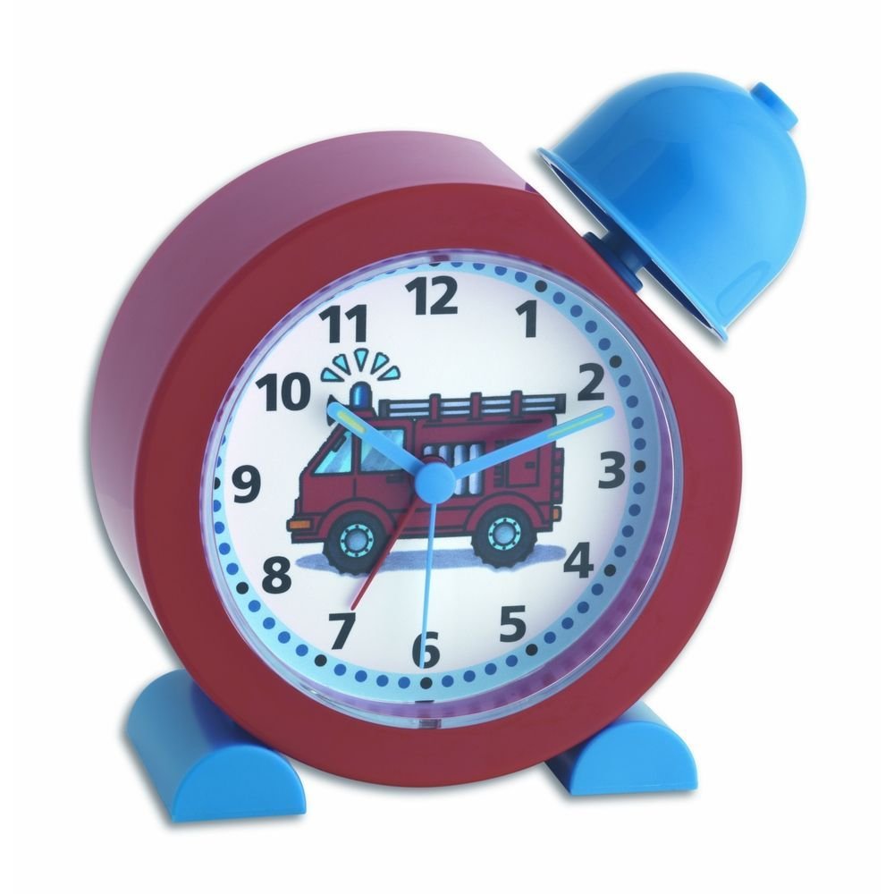 Fire Engine Alarm Clock 13cm - TickTockClocks