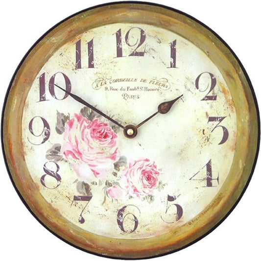 Florist Wall Clock 25.5cm or 36cm - TickTockClocks