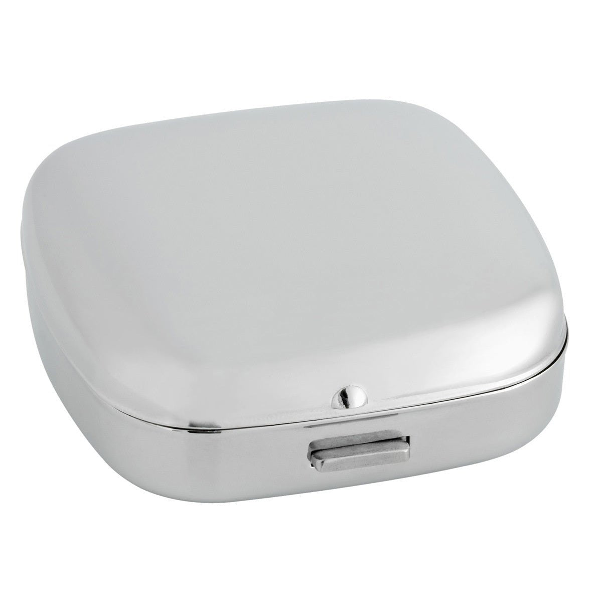 Folding Travel Alarm Clock 7cm - Silver - TickTockClocks