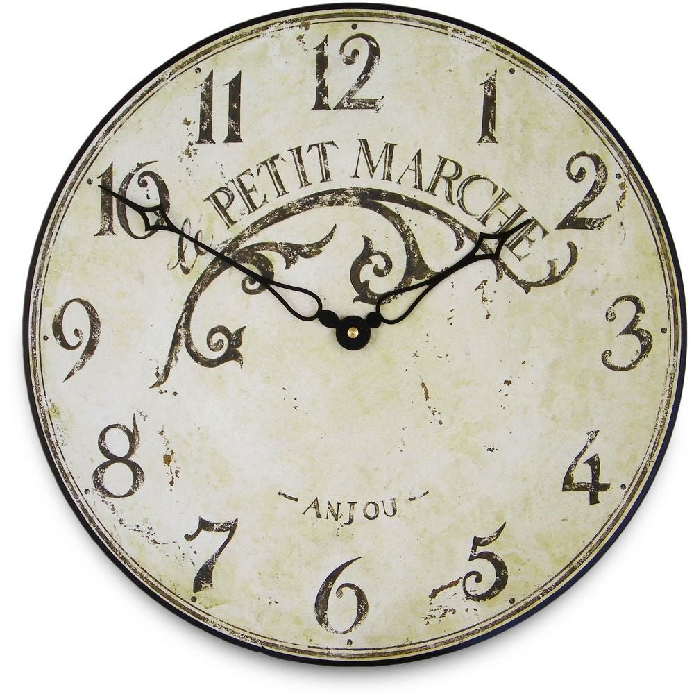 French Market Town Wall Clock 36cm - TickTockClocks
