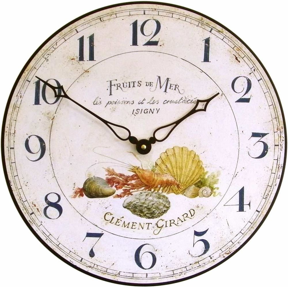 Fruits De Mer Wall Clock 36cm - TickTockClocks