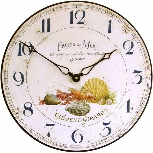 Fruits De Mer Wall Clock 36cm - TickTockClocks