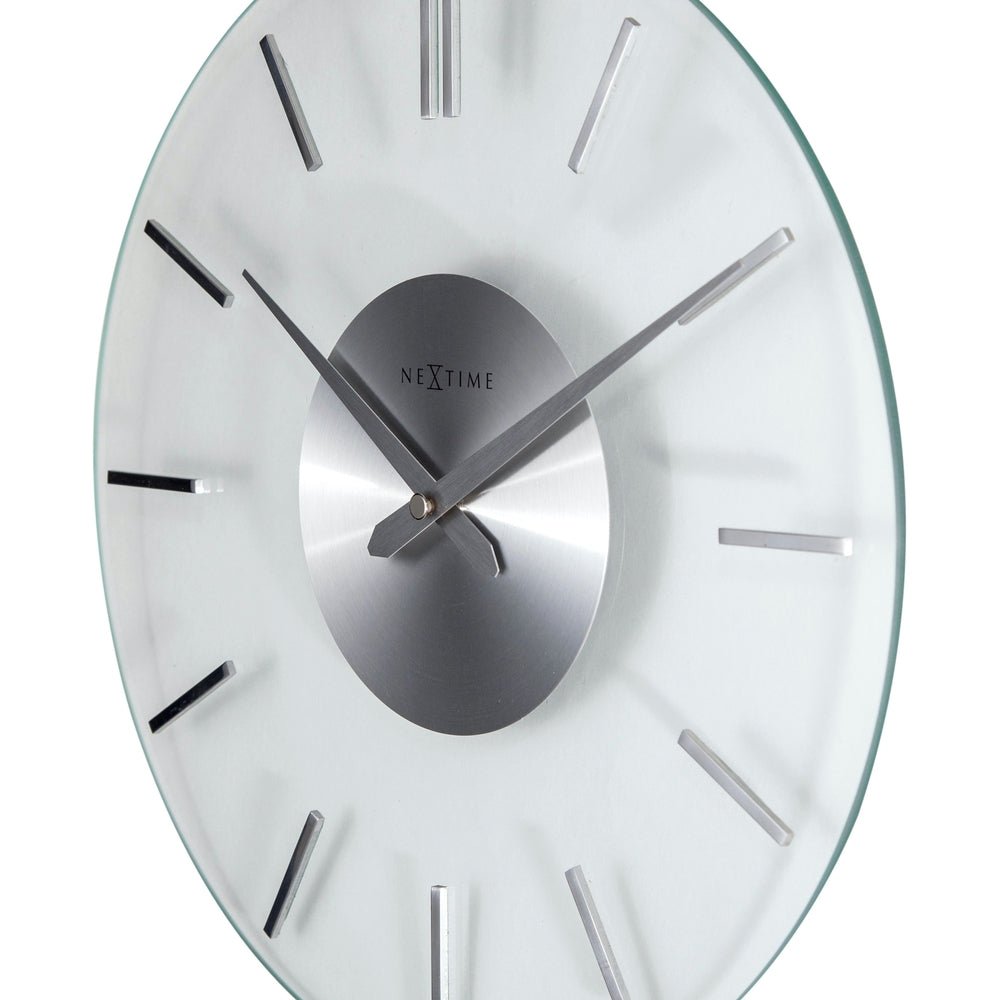 Glass Stripe Wall Clock 31cm - TickTockClocks