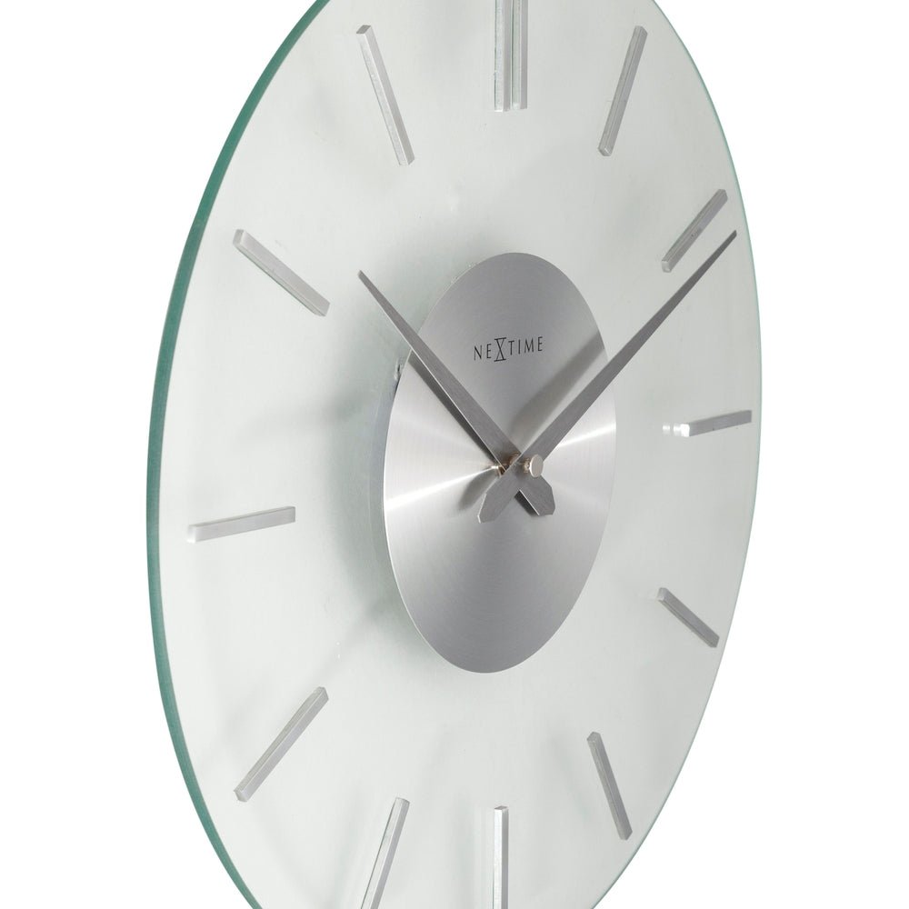 Glass Stripe Wall Clock 31cm - TickTockClocks