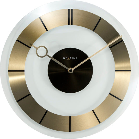 Gold Retro Wall Clock 31cm - TickTockClocks