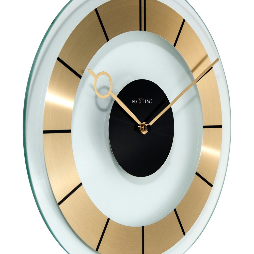 Gold Retro Wall Clock 31cm - TickTockClocks