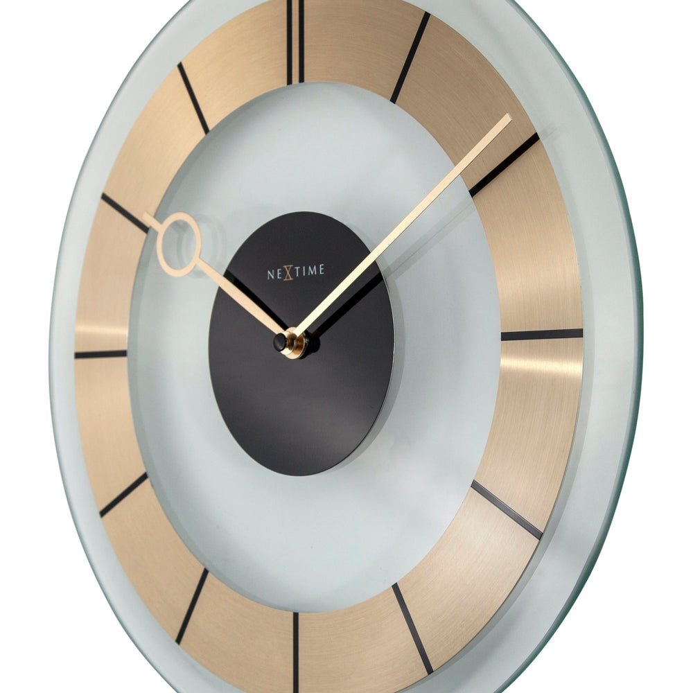 Gold Retro Wall Clock 31cm - TickTockClocks
