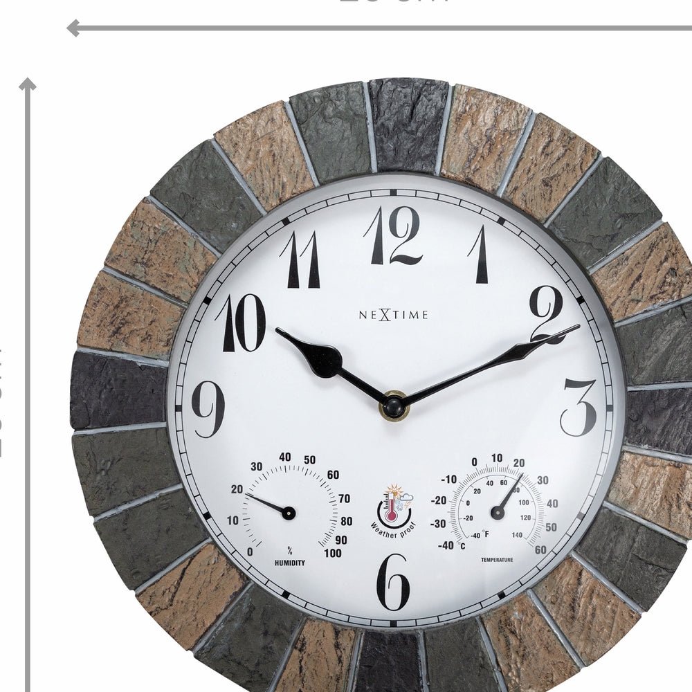 Green Aster Wall Clock 26cm - TickTockClocks