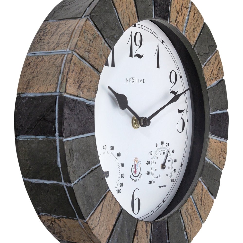 Green Aster Wall Clock 26cm - TickTockClocks