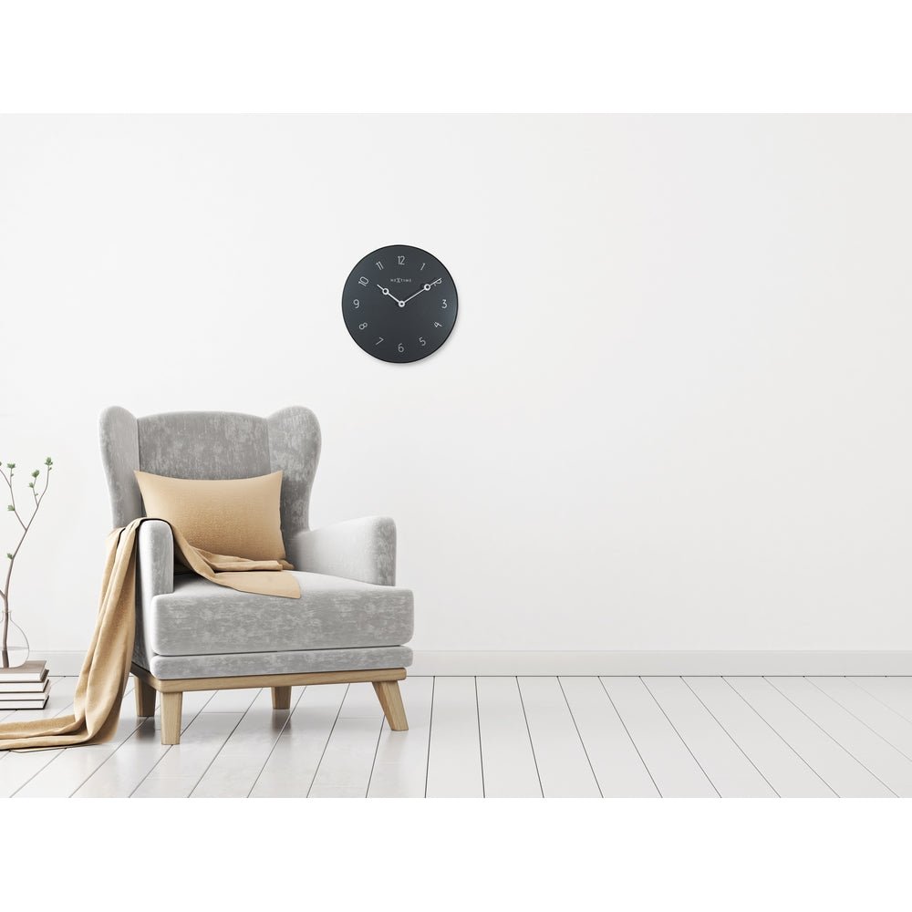 Grey Carousel Wall Clock 40cm - TickTockClocks