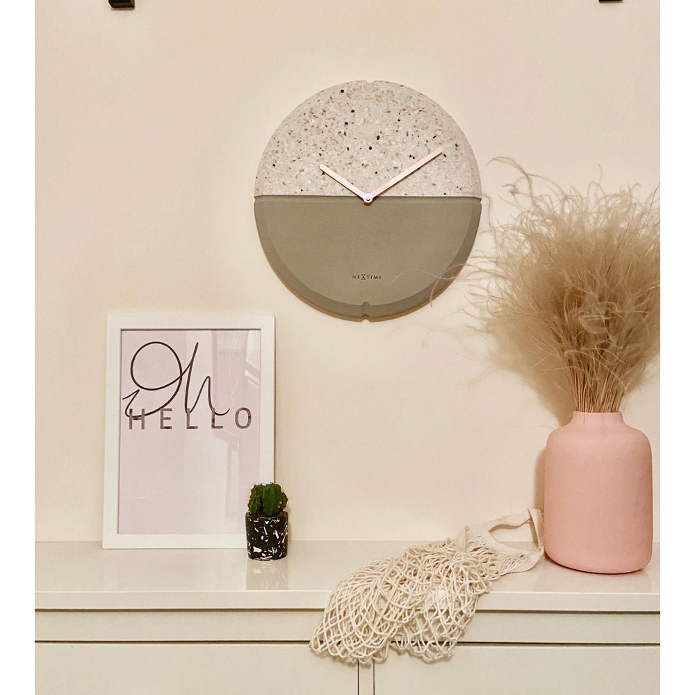 Grey Conrazzo Wall Clock 32cm - TickTockClocks