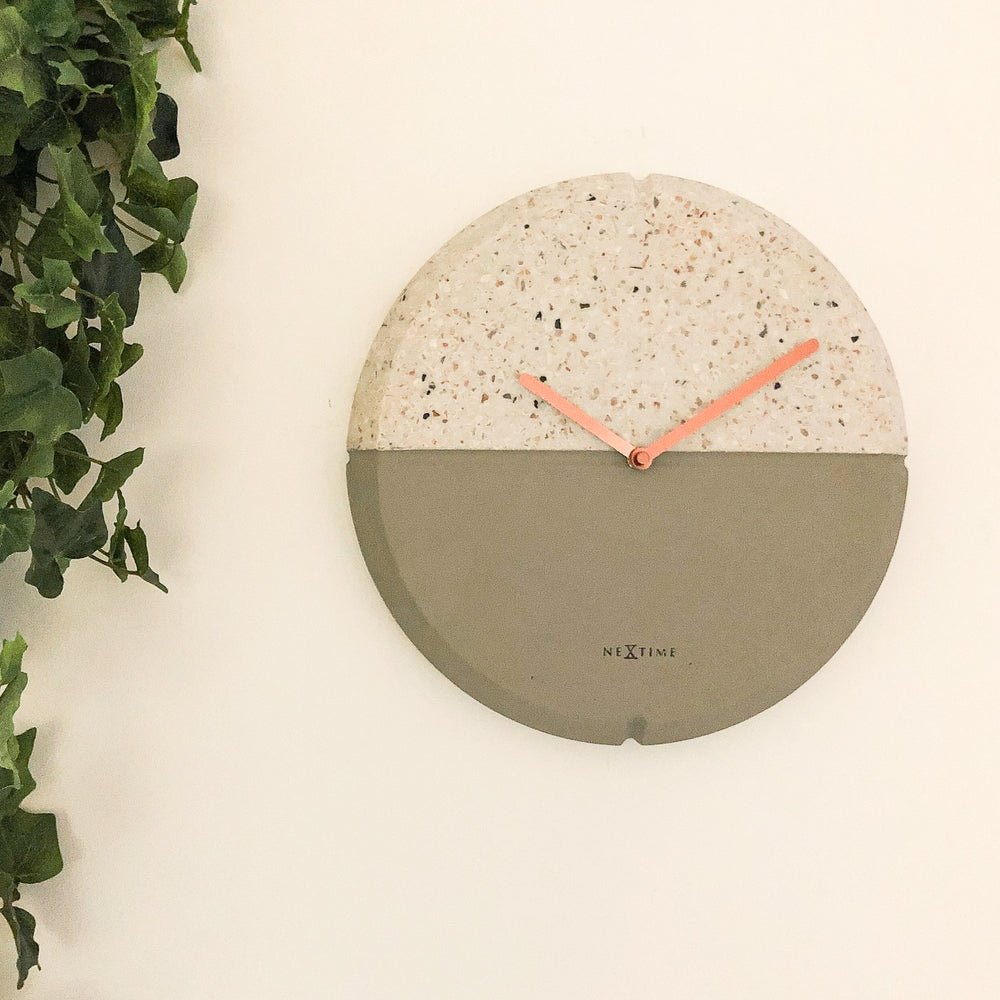 Grey Conrazzo Wall Clock 32cm - TickTockClocks