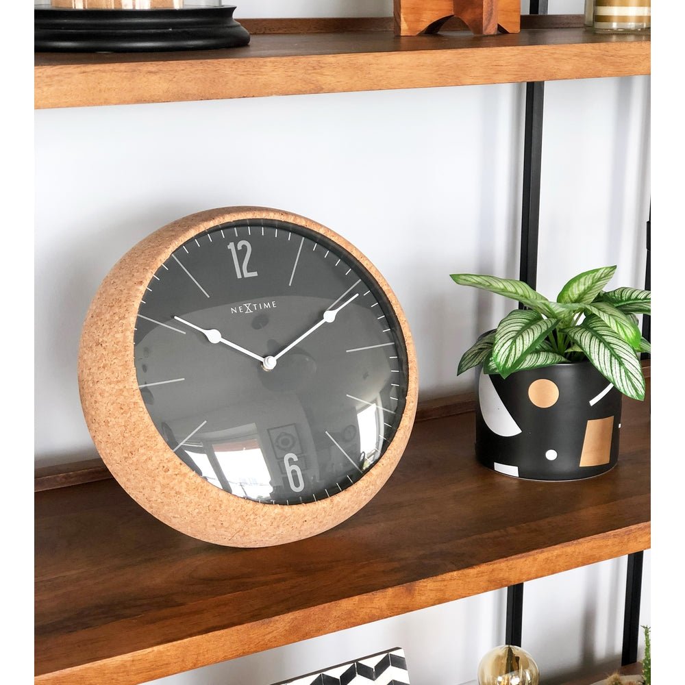 Grey Cork Wall Clock 30cm - TickTockClocks
