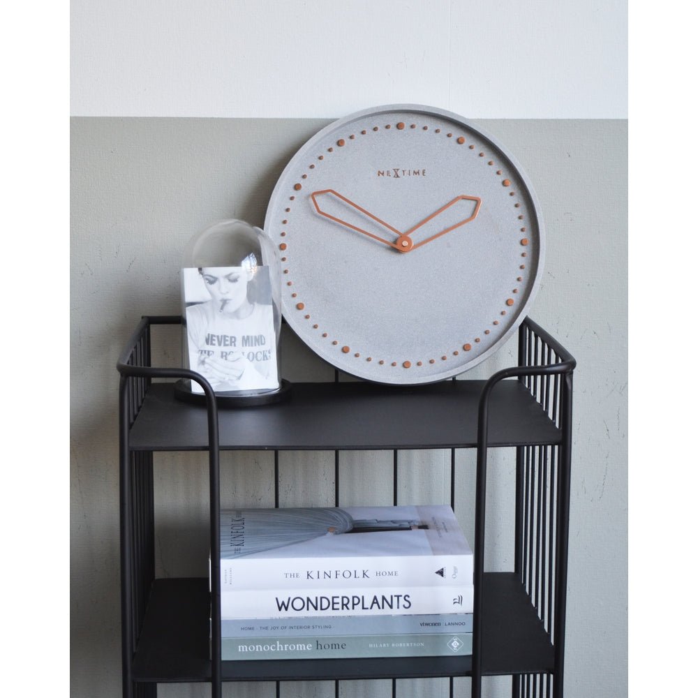 Grey Cross Wall Clock 35cm - TickTockClocks
