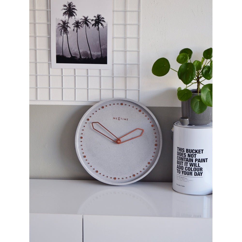 Grey Cross Wall Clock 35cm - TickTockClocks