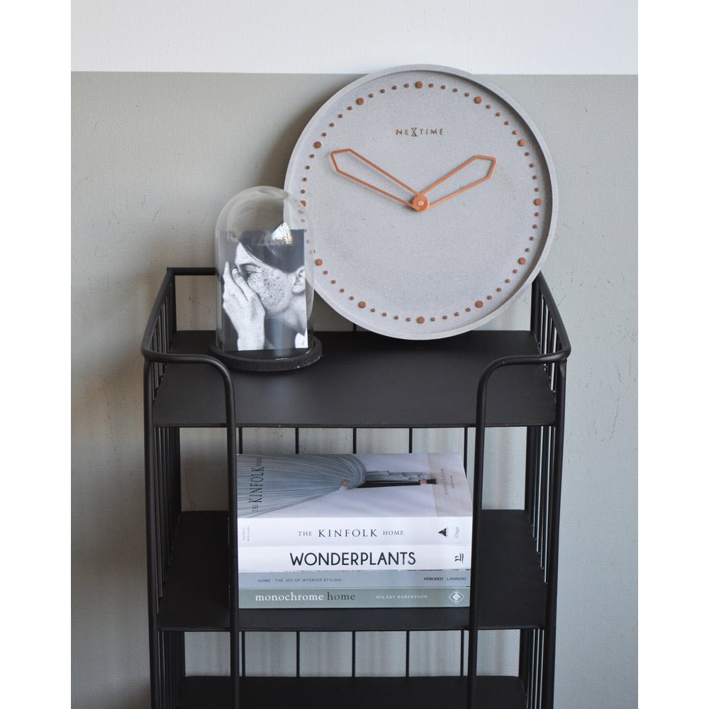 Grey Cross Wall Clock 35cm - TickTockClocks