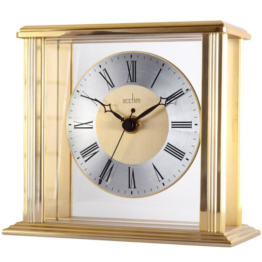 Hamilton Mantel Clock Polished Metal Case - TickTockClocks