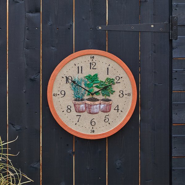 Herbs Indoor/Outdoor Wall Clock - TickTockClocks