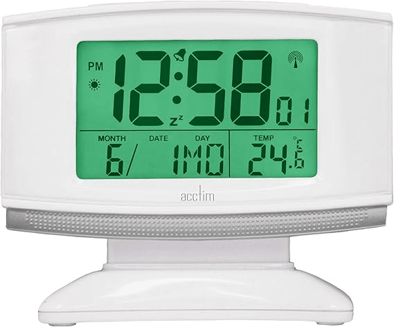 Integra 2 Radio Controlled LCD Digital Alarm Clock 13cm - TickTockClocks
