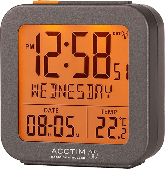 Invicta Digital Alarm Clock 8cm - TickTockClocks
