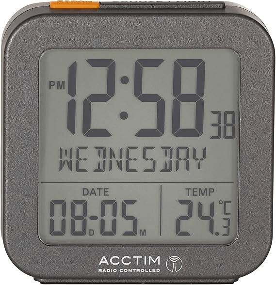 Invicta Digital Alarm Clock 8cm - TickTockClocks