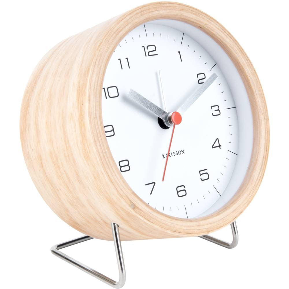 Innate Black Alarm Clock 12cm