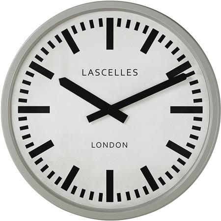 Large Industrial Grey Clock 55cm - TickTockClocks