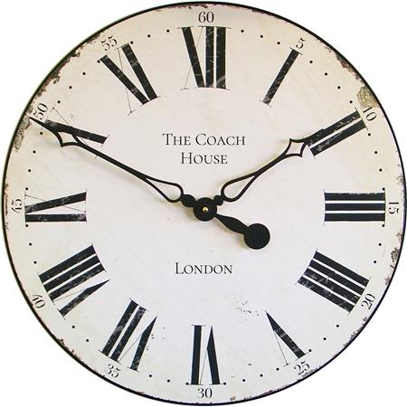Large Smiths clock with White face 50cm Personalised - TickTockClocks