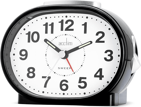 Lila Analogue Alarm Clock 10cm - TickTockClocks