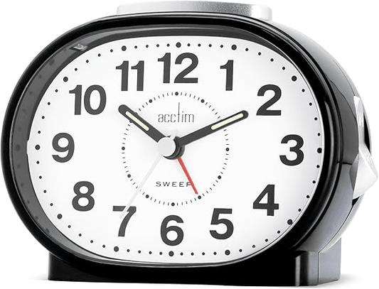 Lila Analogue Alarm Clock 10cm - TickTockClocks
