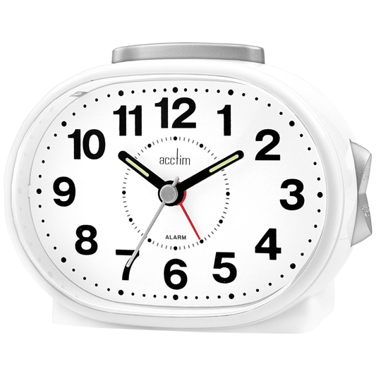 Lila Analogue Alarm Clock 10cm - TickTockClocks