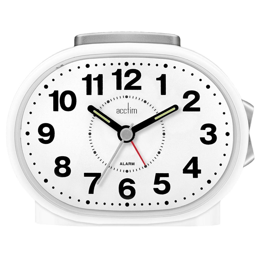 Lila Analogue Alarm Clock 10cm - TickTockClocks