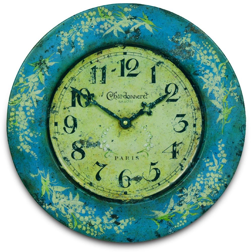 Lily Of The Valley Wall Clock 36cm - TickTockClocks