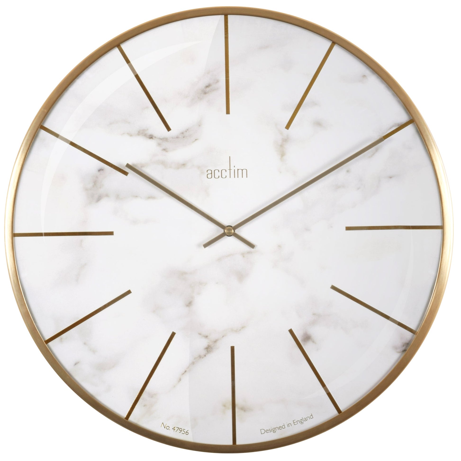Luxe XL Marble Wall Clock 40cm - TickTockClocks