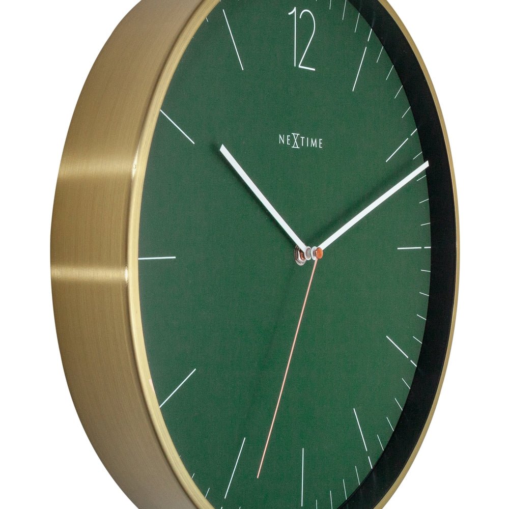 Manderin Green Wall Clock 34cm - TickTockClocks